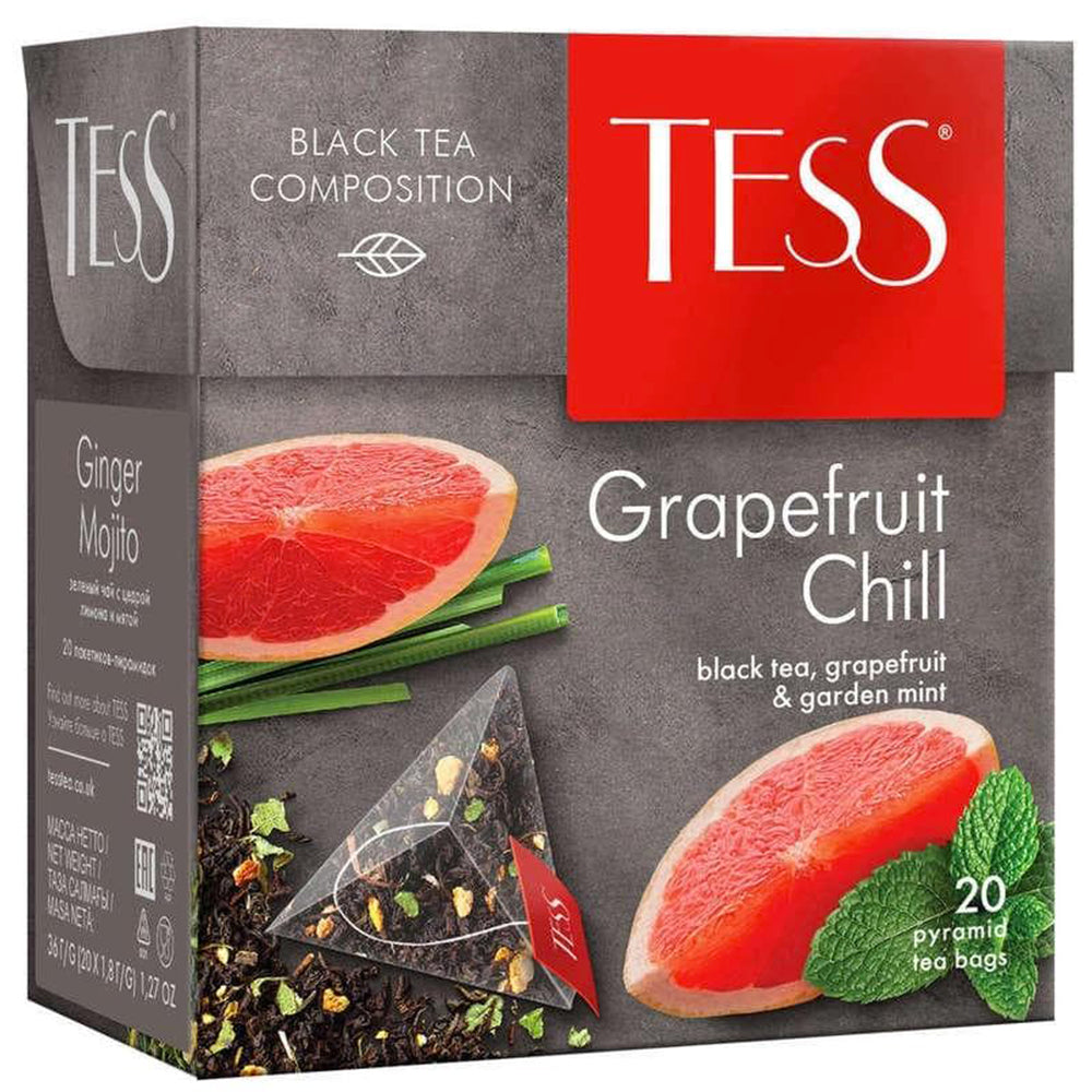 Fruit Tea Drink "Grapefruit Chill", TESS, 20 Pyramids