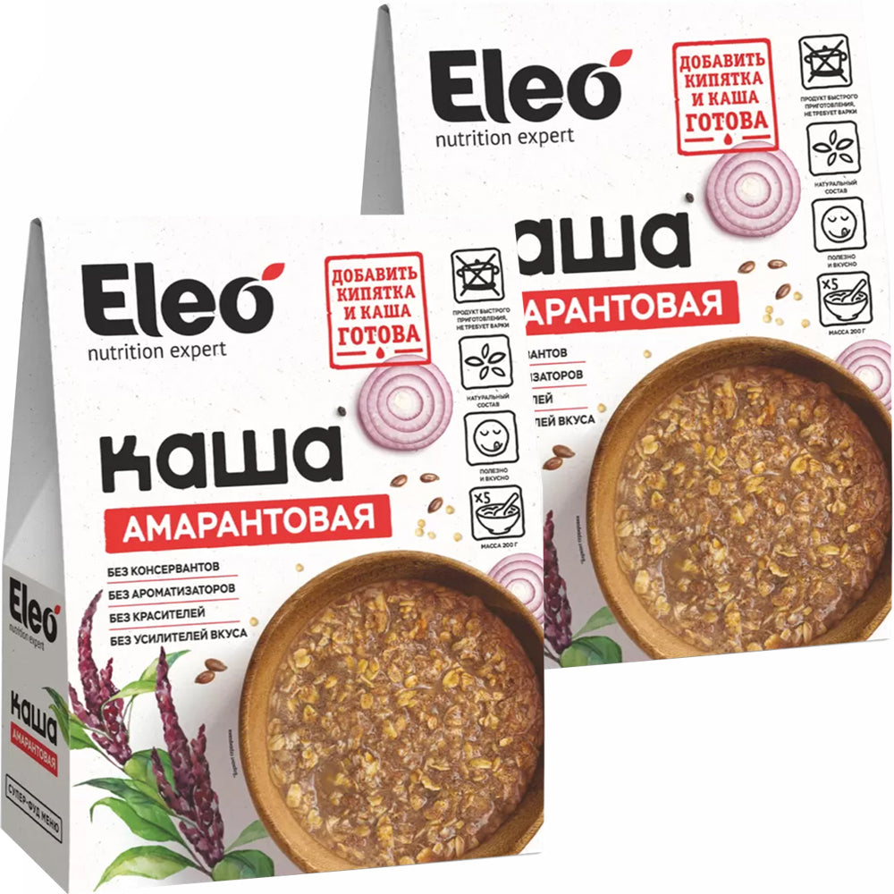 PACK 2 Amaranth Porridge, Eleo, 200g x 2