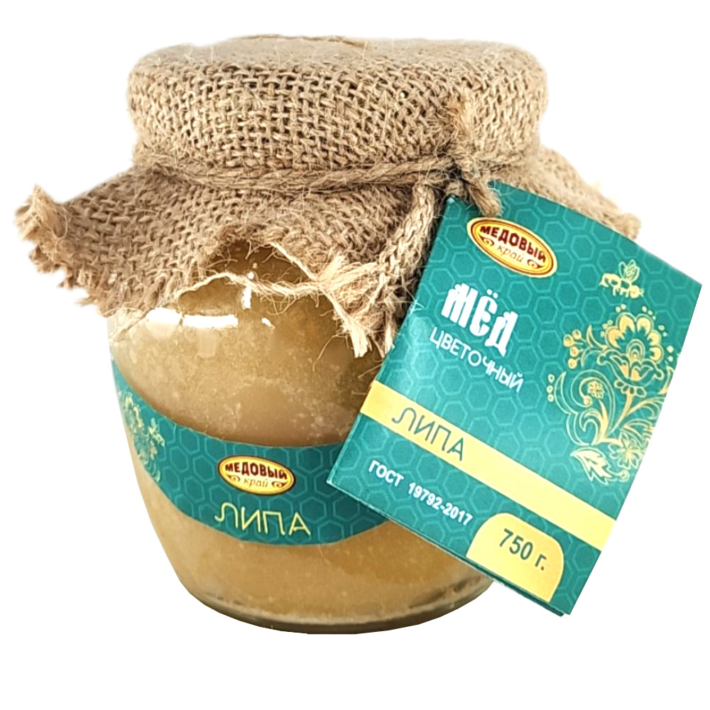 Natural Linden Honey, Medovy Kray, 750g/ 26.46 oz