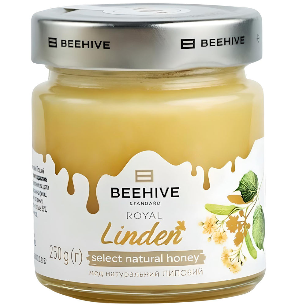 Natural Linden Honey, BEEHIVE, 250g/ 8.82 oz