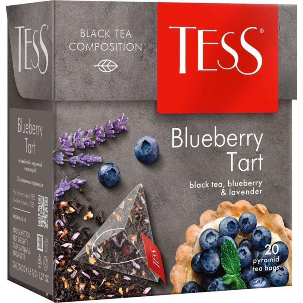 Black Tea "Blueberry Tart", Tess, 20 pyramids
