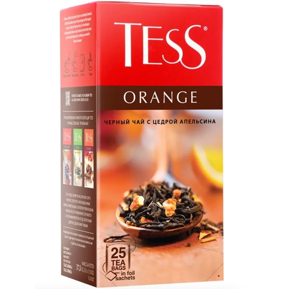 Black Tea "Orange", Tess, 25 tea bags