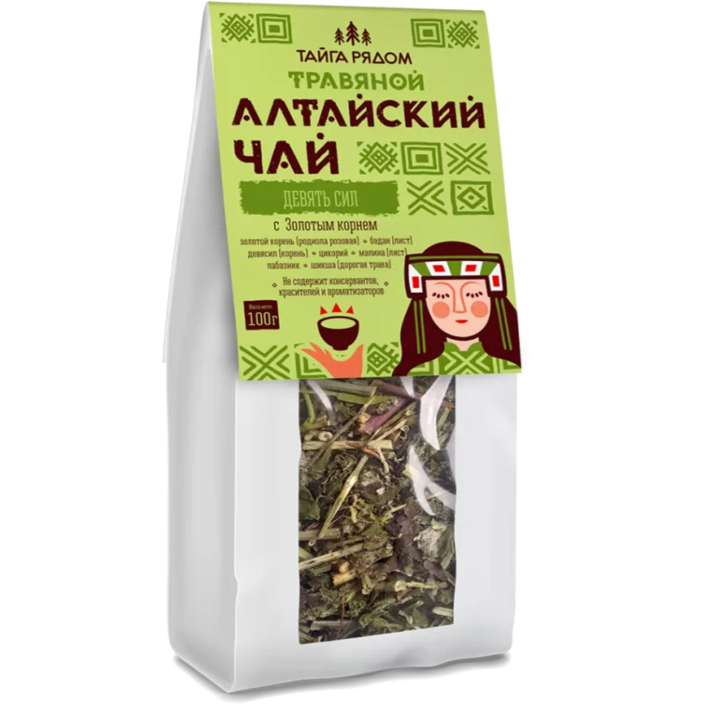 Herbal Altai Tea with Golden Root | Rhodiola Rosea "Nine Powers" | Taiga is Nearby, 3.53oz
