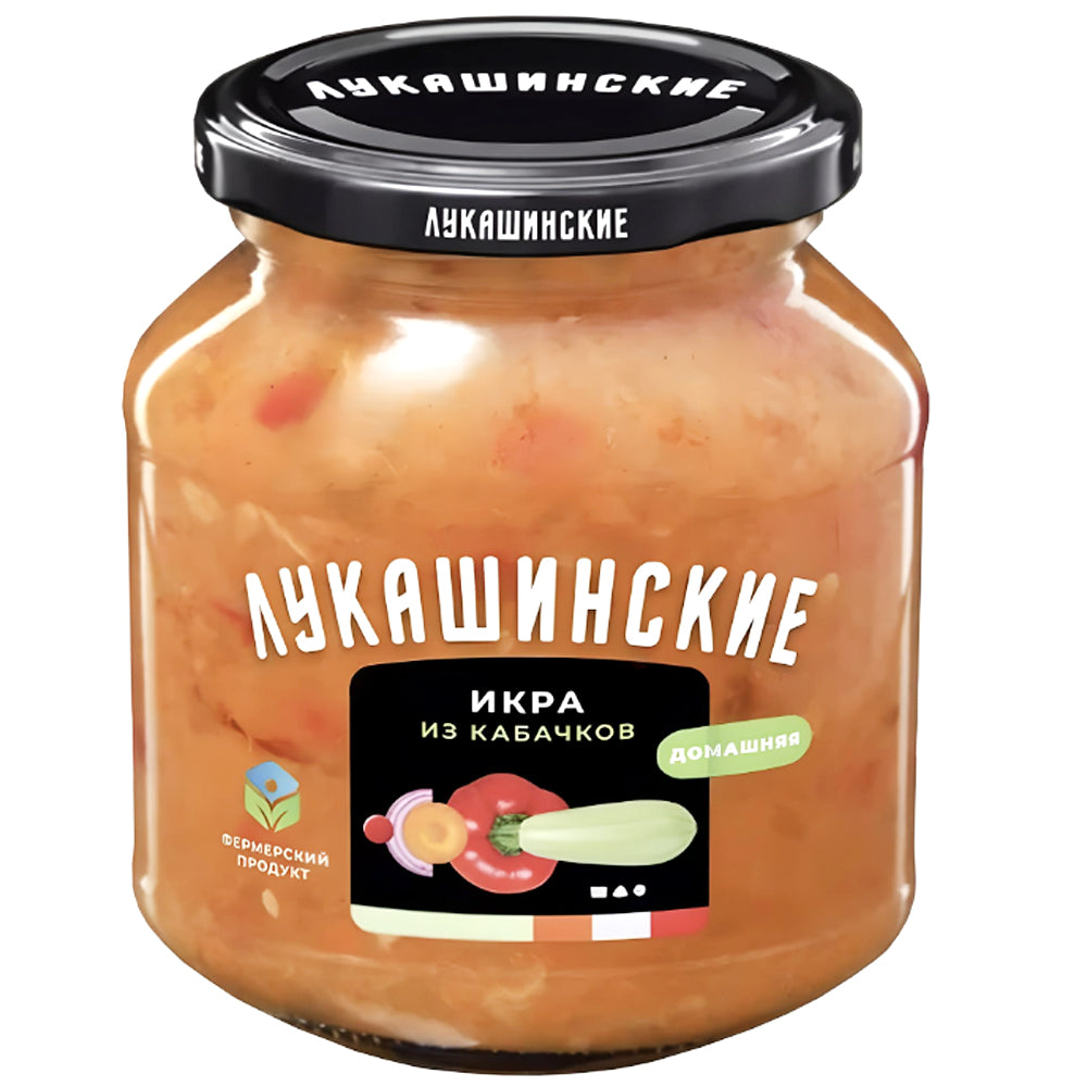 Homemade Squash Caviar, Lukashinskie, 340g/ 11.99oz