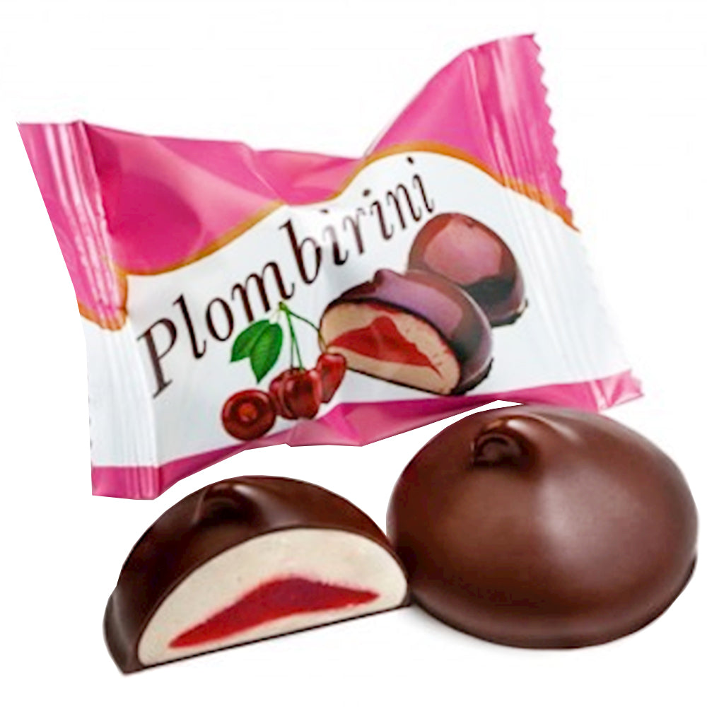 Glazed Souffle Candies with Cherry Filling "Plombirini ", Suvorov, 226g/ 7.97oz