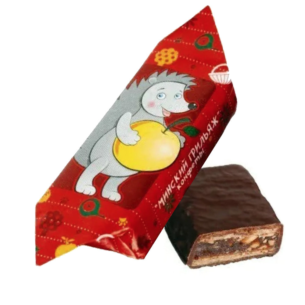Chocolate Brittle Candy Super-Size "Minsk Grillyazh", Kommunarka, 450g/ 1lb