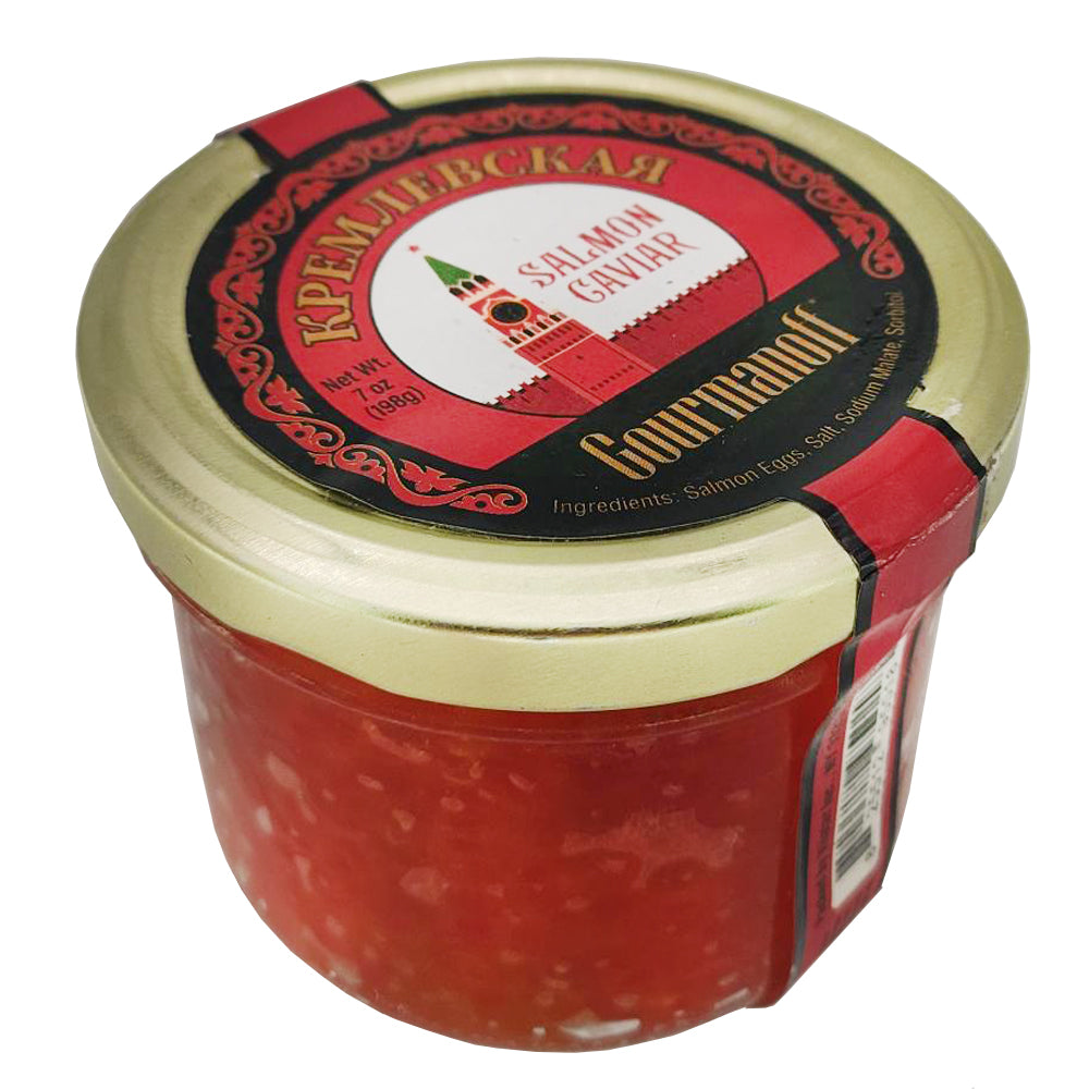 Red Salmon Caviar Kremlin, Gourmanoff, 198g/ 7 oz