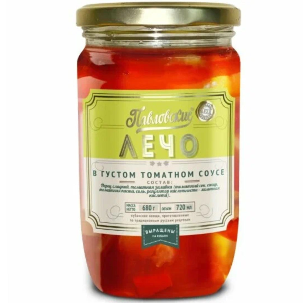 Lecho in Thick Tomato Sauce, Pavlovsky, 680g/ 23.99oz