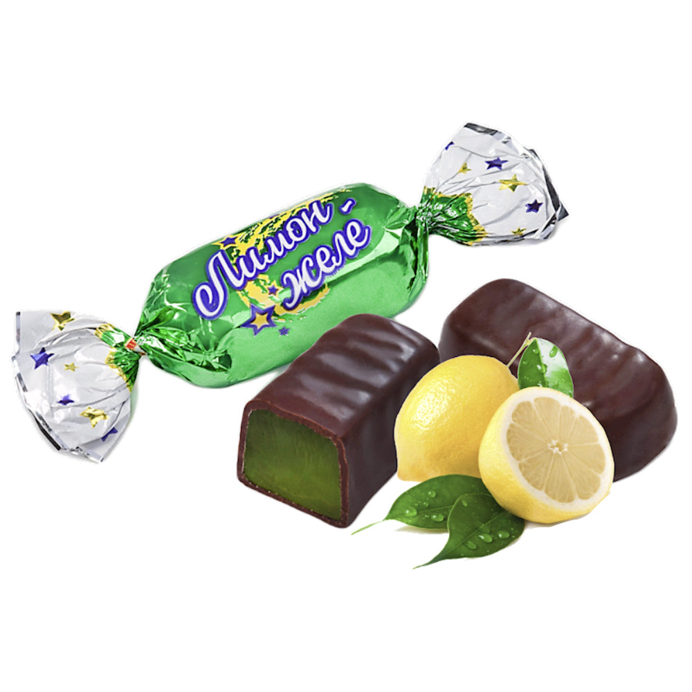 Chocolate Glazed Lemon Jelly Candies, Biscuit-Chocolate, 1Ðkg/ 35.27oz