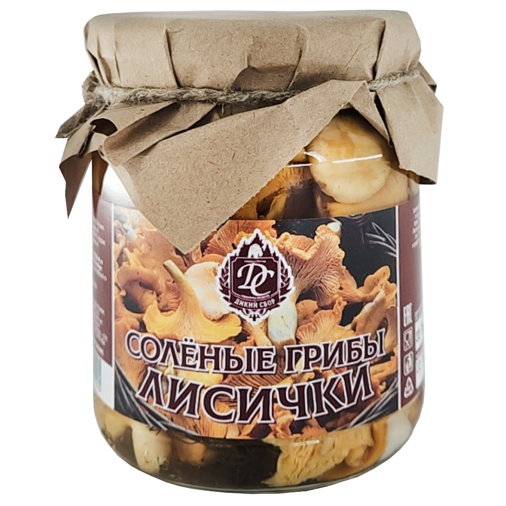 Pickled Chanterelle Mushrooms, Wild Picking, 500g/ 17.64oz