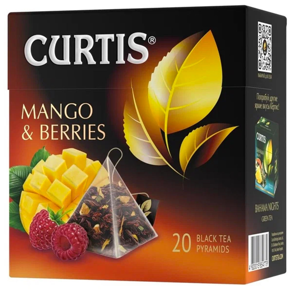 Black Tea "Mango & Berries", Curtis, 20 Pyramids