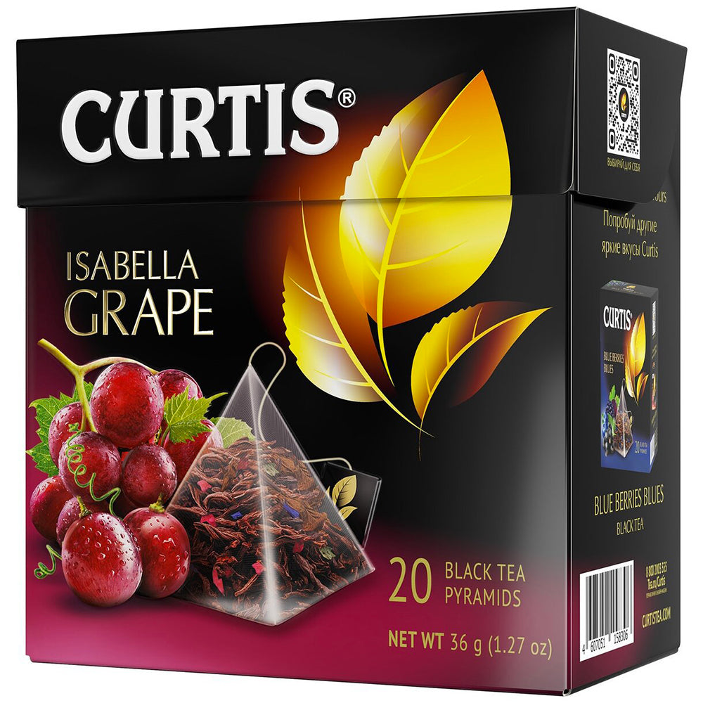 Black Tea "Isabella Grapes", Curtis, 20 Pyramids
