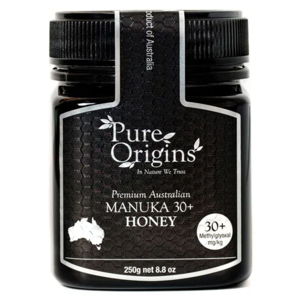 Premium Australian Manuka 30+ Honey, Pure Organics, 250g/ 8.8oz