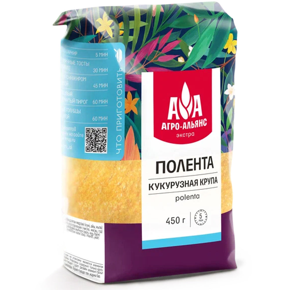 Polenta Extra Corn Groats, Agroalliance, 450g/ 15.87 oz