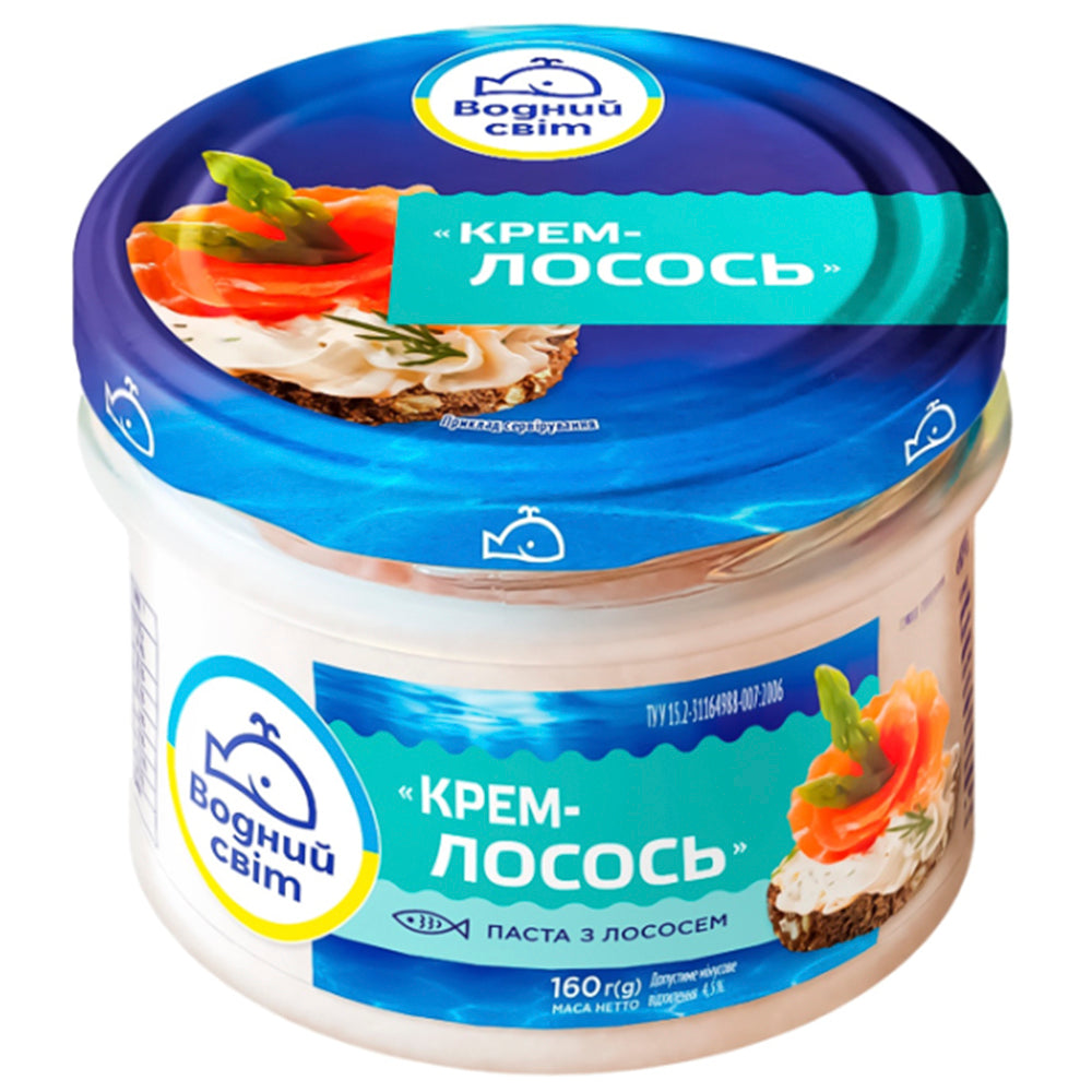 Spread with Salmon "Cream Salmon", Water World, 160g/ 5.64oz