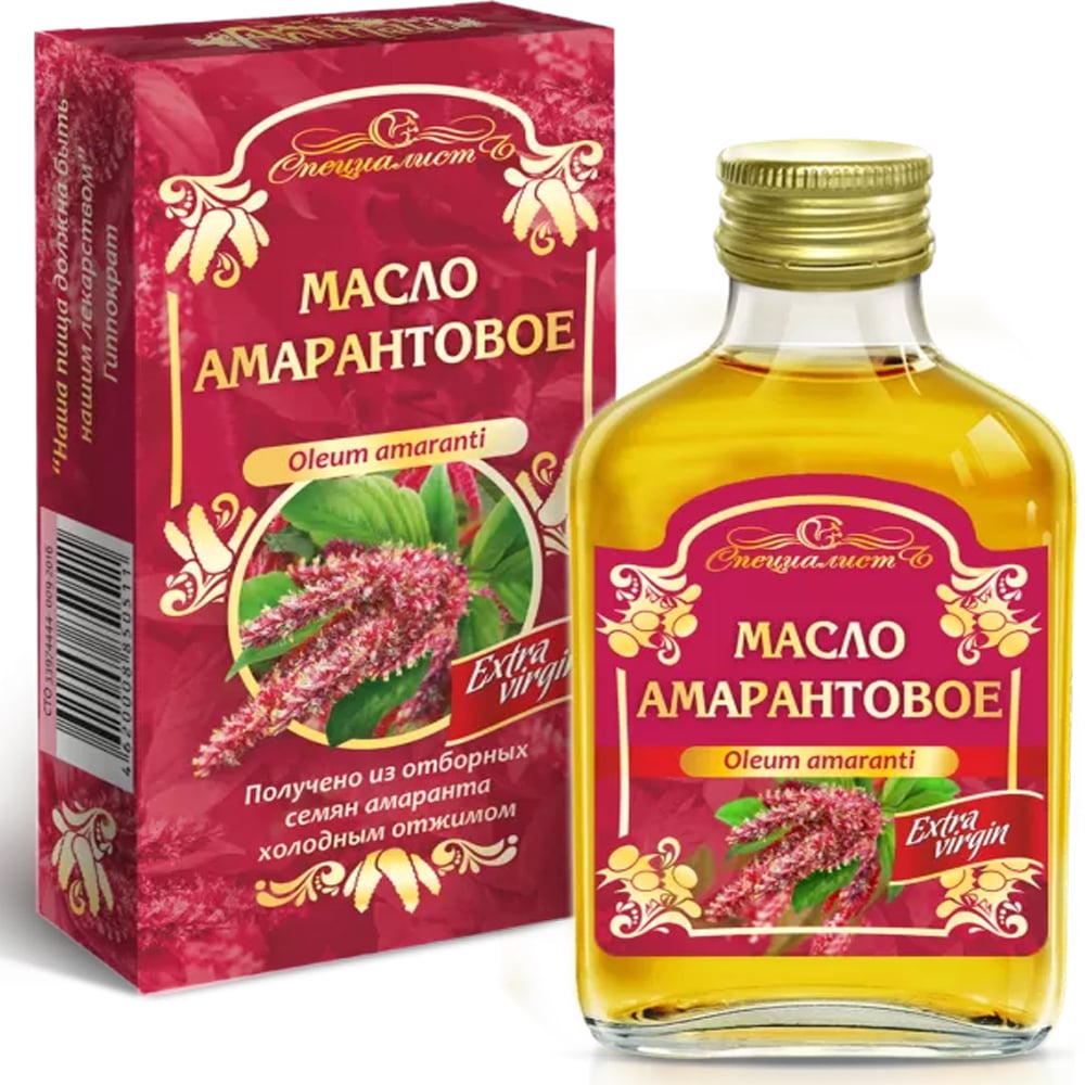 Extra Virgin Amaranth Oil, Altai, 100ml/ 3.38 oz 