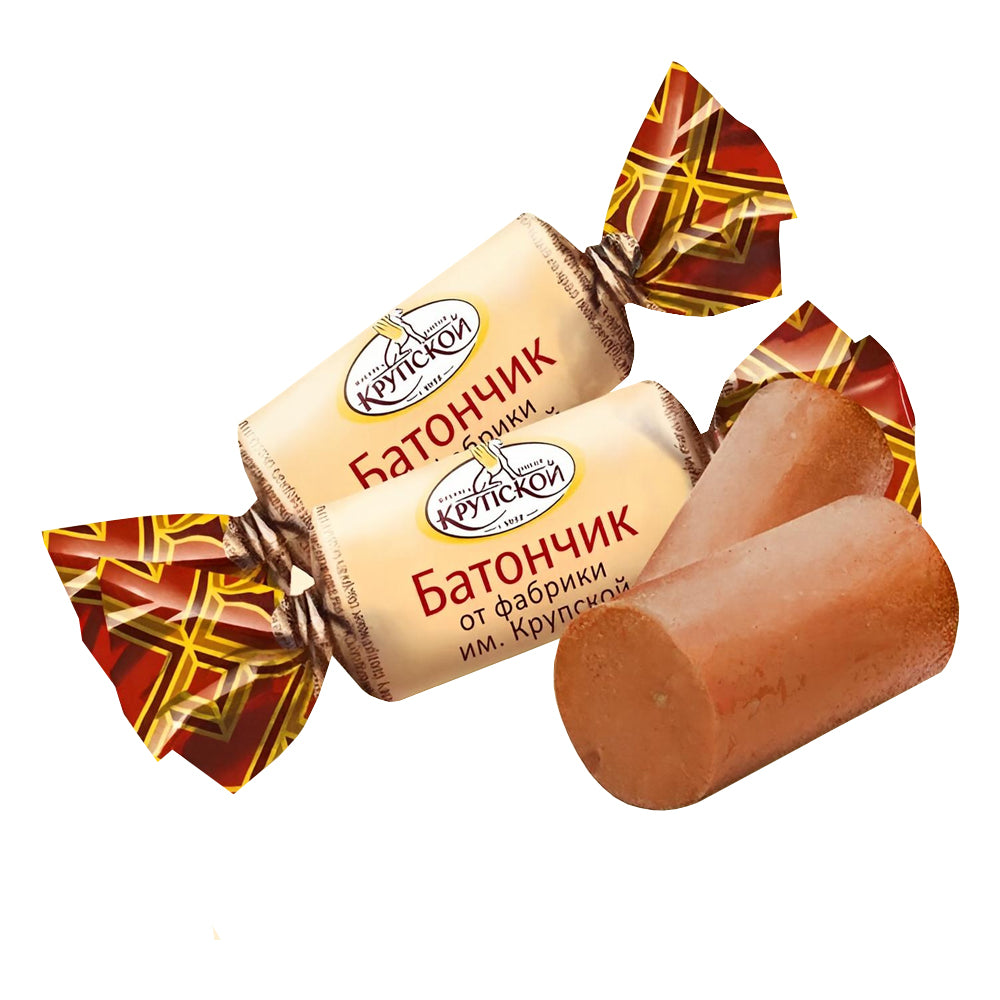 Praline Candies with Nuts & Waffle Crumbs "Batonchiki", CF Krupskaya, 226g/ 7.97 oz