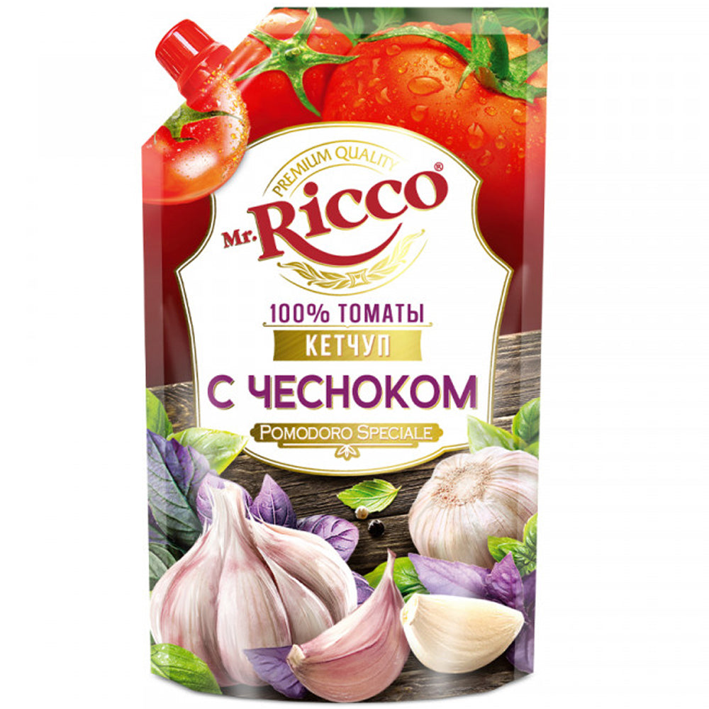 Pomodoro Speciale Garlic Ketchup, Ricco, 300g/ 10.58 oz