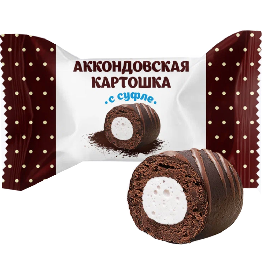 Candy "Kartoshka with Souffle", Akkond, 226g/ 0.5 lb