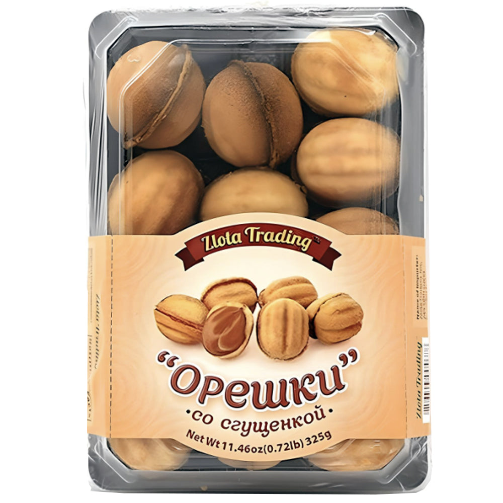 Cookies with Boiled Condensed Milk "Oreshek", Family Zlota Trading, 325g/ 11.46oz