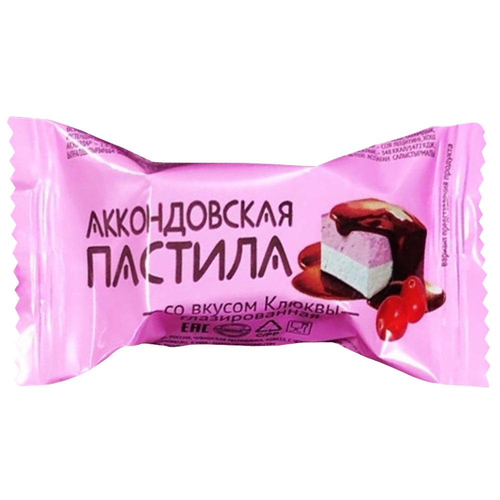 Cranberry Pastille Chocolate Glazed, Akkond, 226g/ 7.97oz