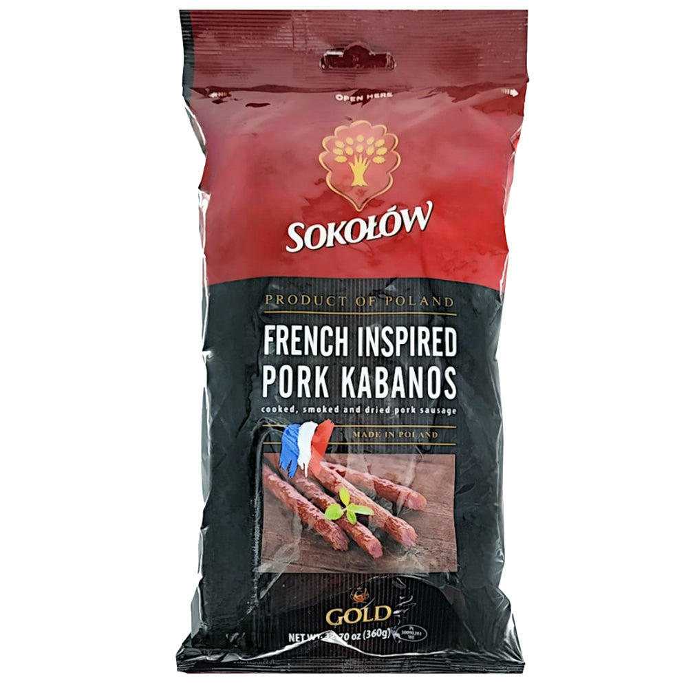 French Style Pork Dried Kabanosy, Sokolow, 360g/ 12.7oz