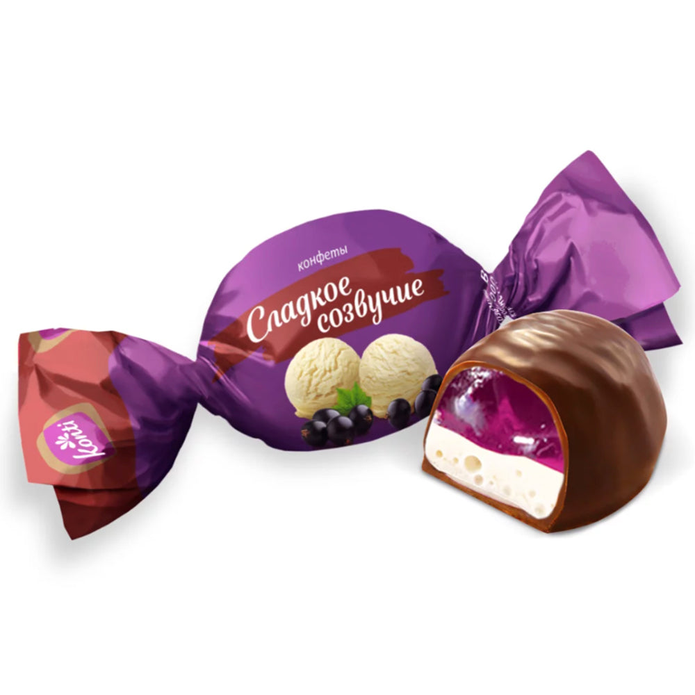 Chocolate-Souffle Sweets "Sweet Consonance" Currant & Ice Cream, Konti, 226g / 7.97oz