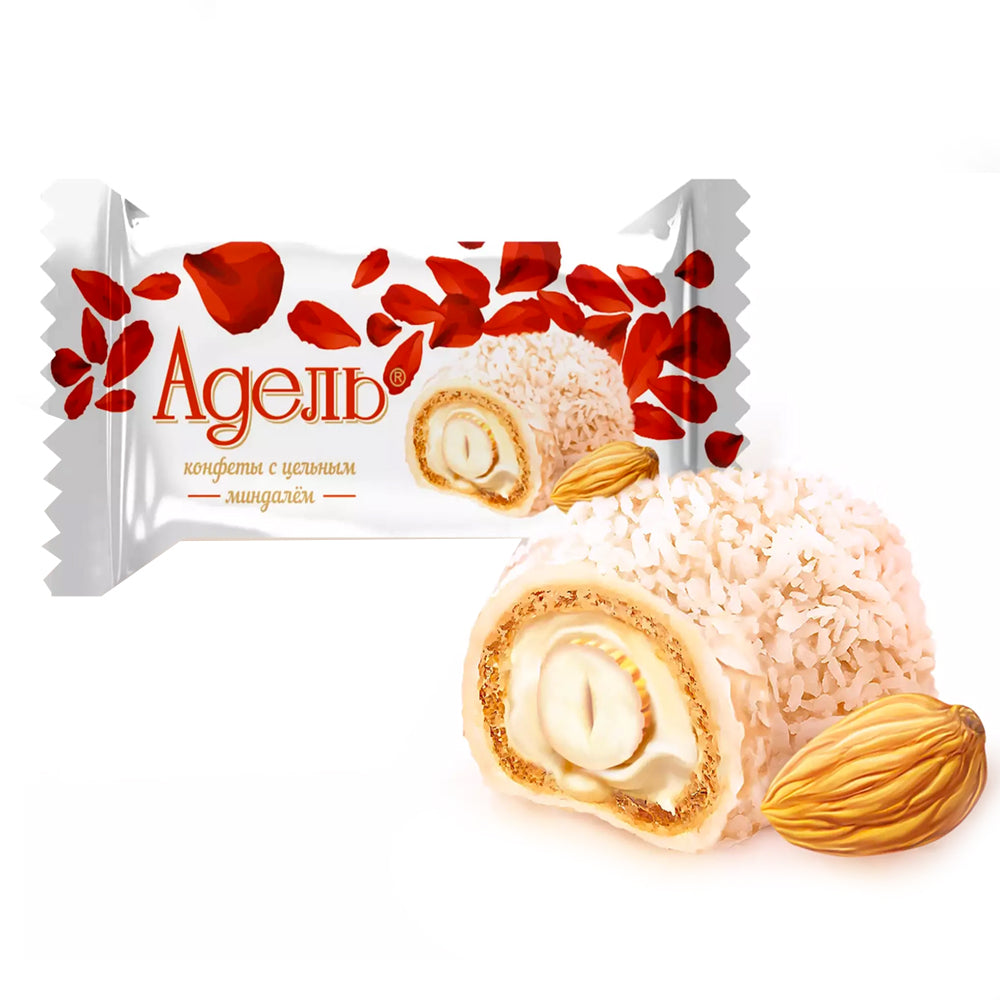 Waffle-Cream Candies with Whole Almonds "Adel", Akkond, 226g / 7.97oz