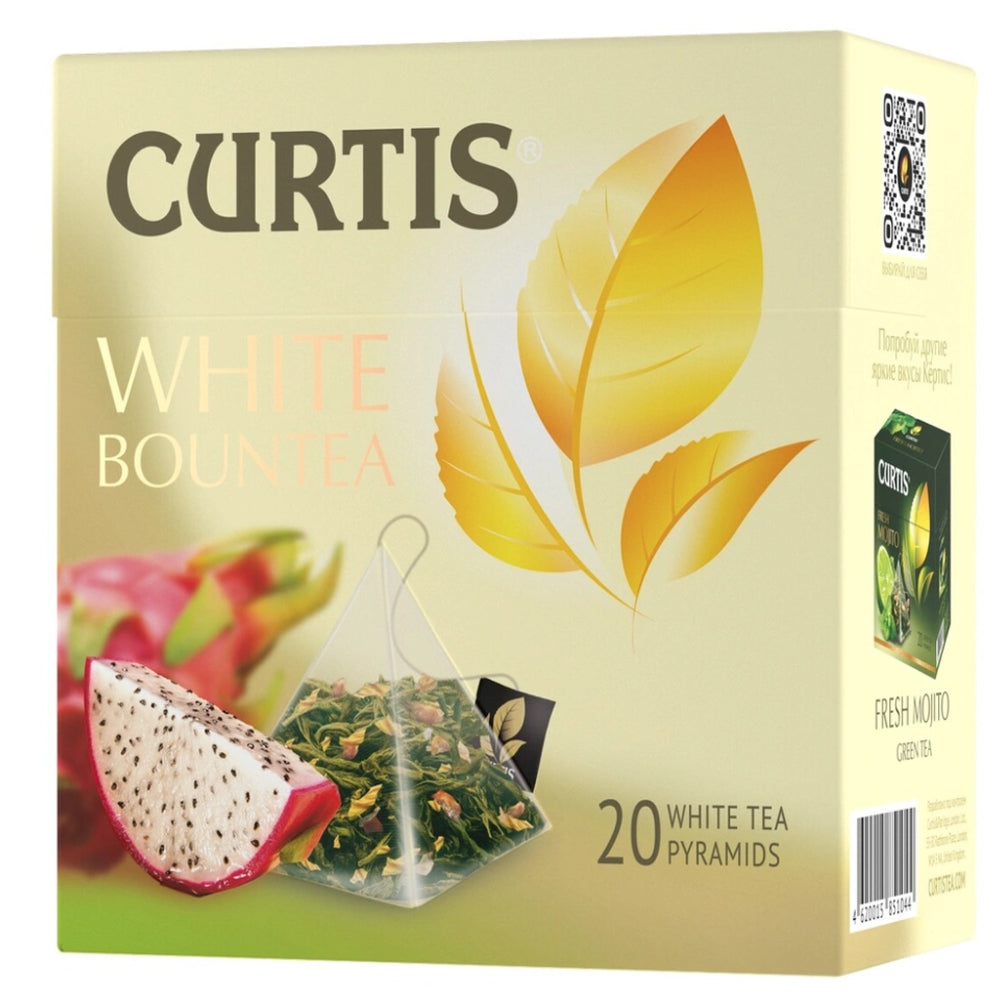 White Flavored Tea Medium Leaf, White Bountea, Curtis, 20 pyramids