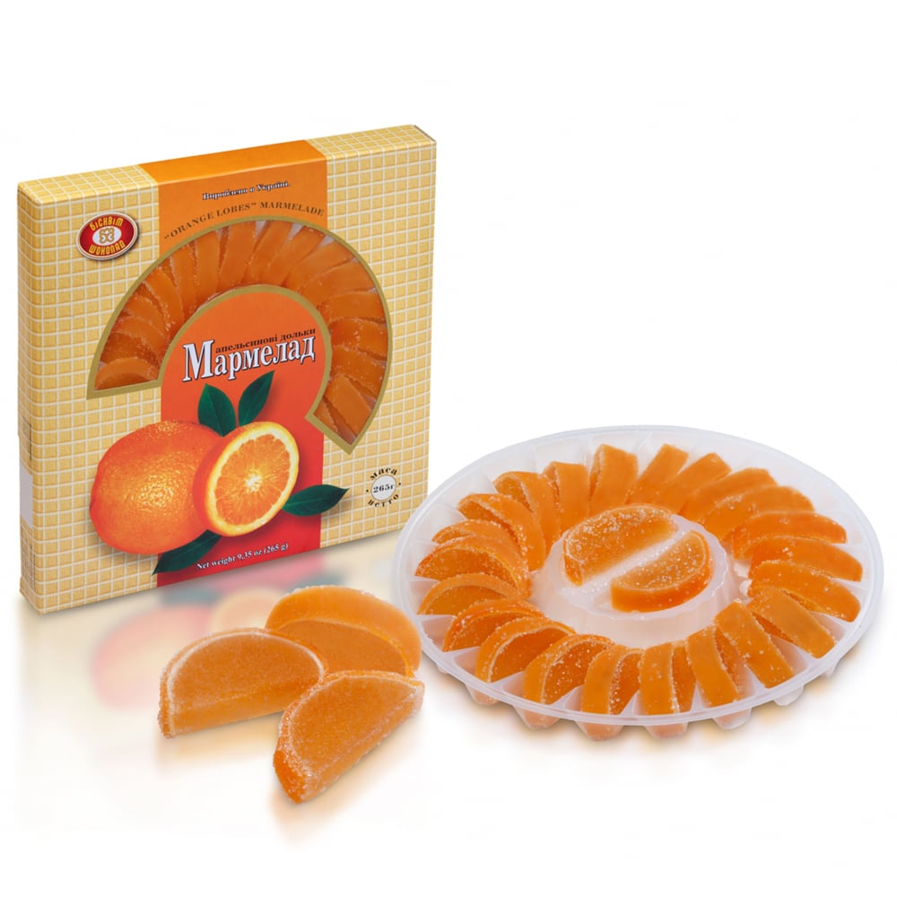 Marmalade Orange Slices, Biscuit-Chocolate, 265g / 9.35oz