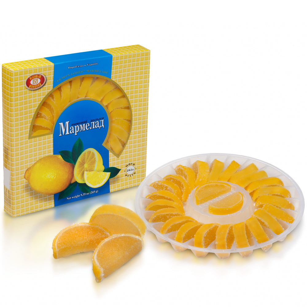 Marmalade Lemon Slices, Biscuit-Chocolate, 265g / 9.35oz