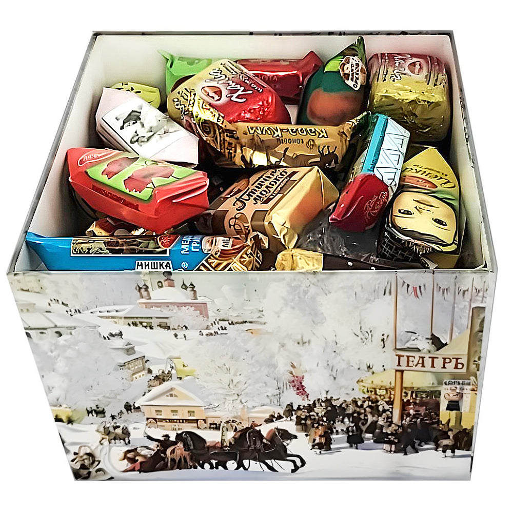 Gift Box of Luxury Chocolates "Winter City", 680g/ 23.99 oz