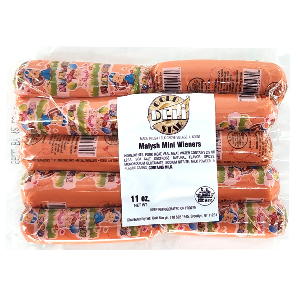 Pork Mini Wieners Malysh, Gold Star Deli, 311g/ 11oz