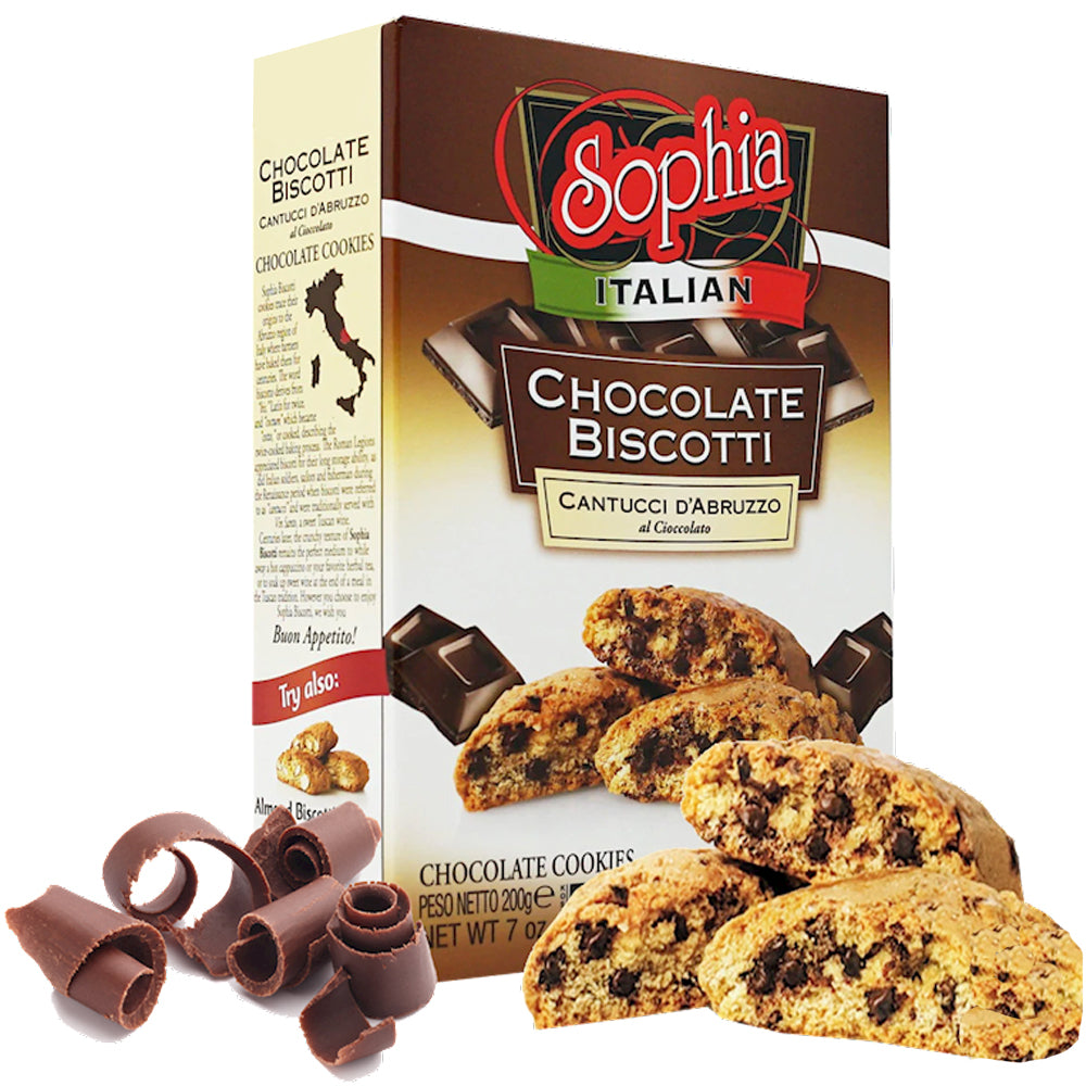 Italian Chocolate Biscotti, Sophia, 200g/ 7oz