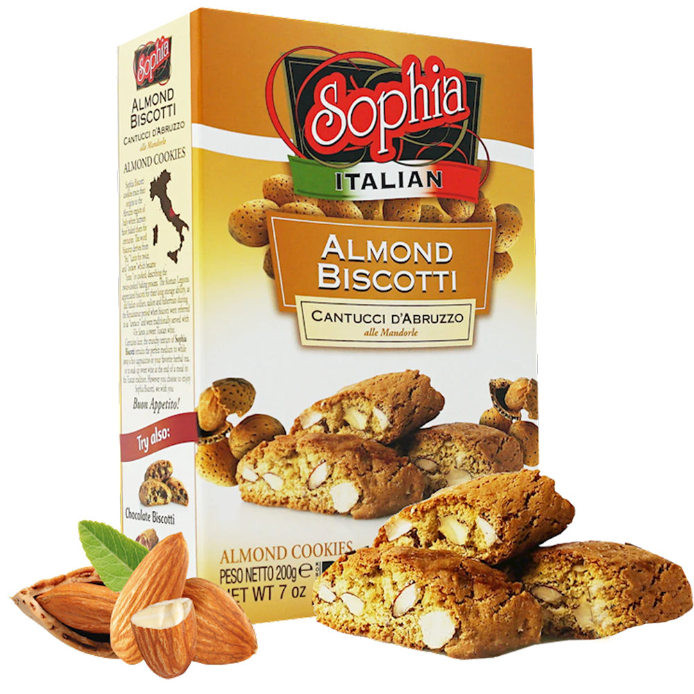 Italian Almond Biscotti, Sophia, 200g/ 7oz