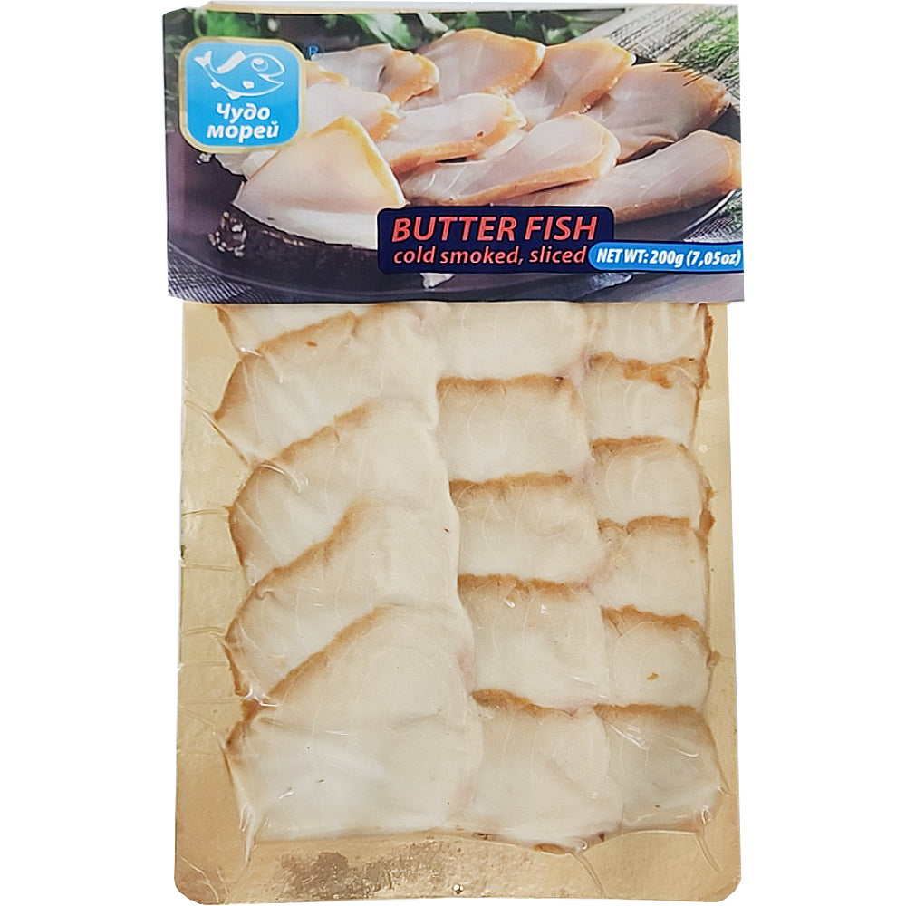 Cold Smoked Buttered Fish Sliced, Miracle of the Seas, 200g/ 7.05oz