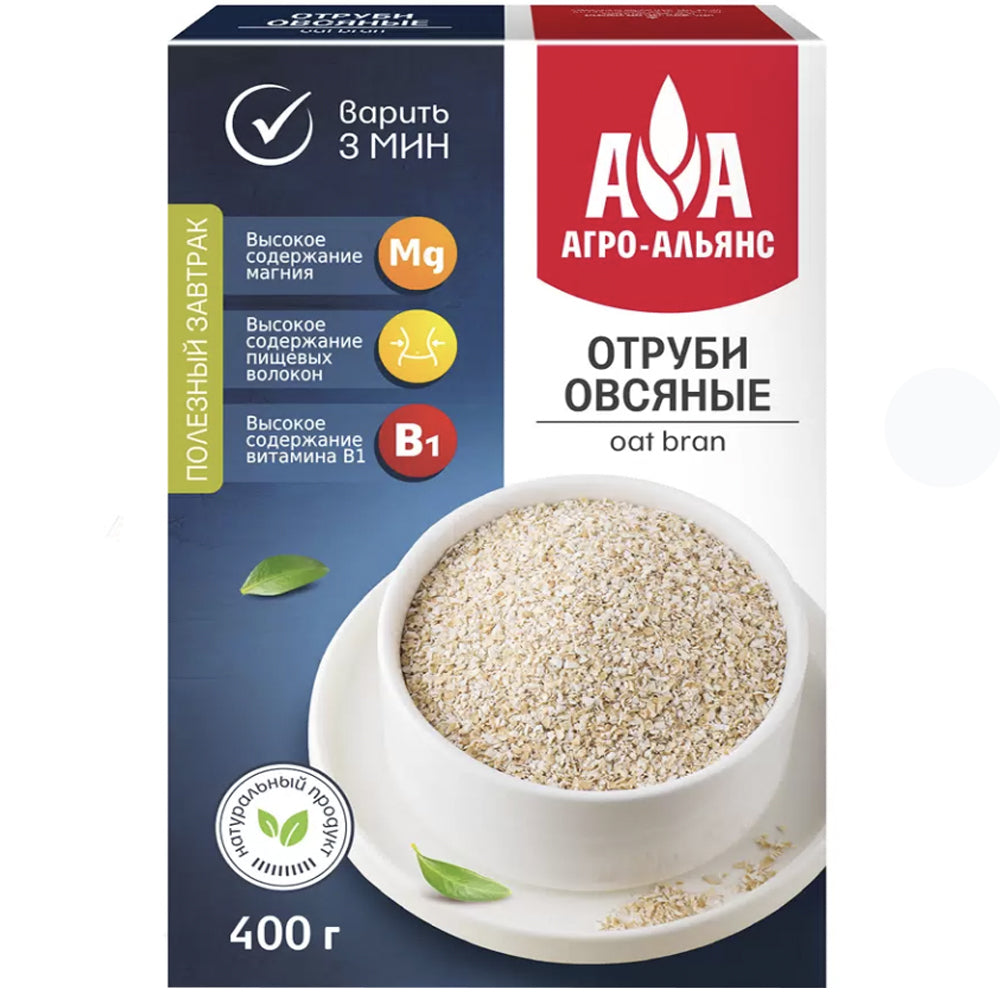 Oat Bran Extra, Agro-Alliance, 400g/ 14.11 oz