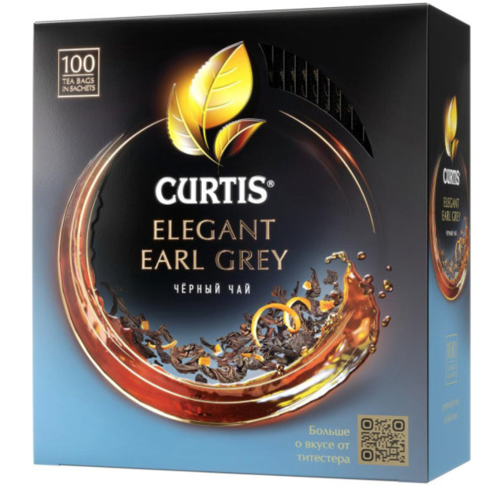 Small Leaf Black Tea, Elegant Earl Grey, Curtis, 100 tea bags