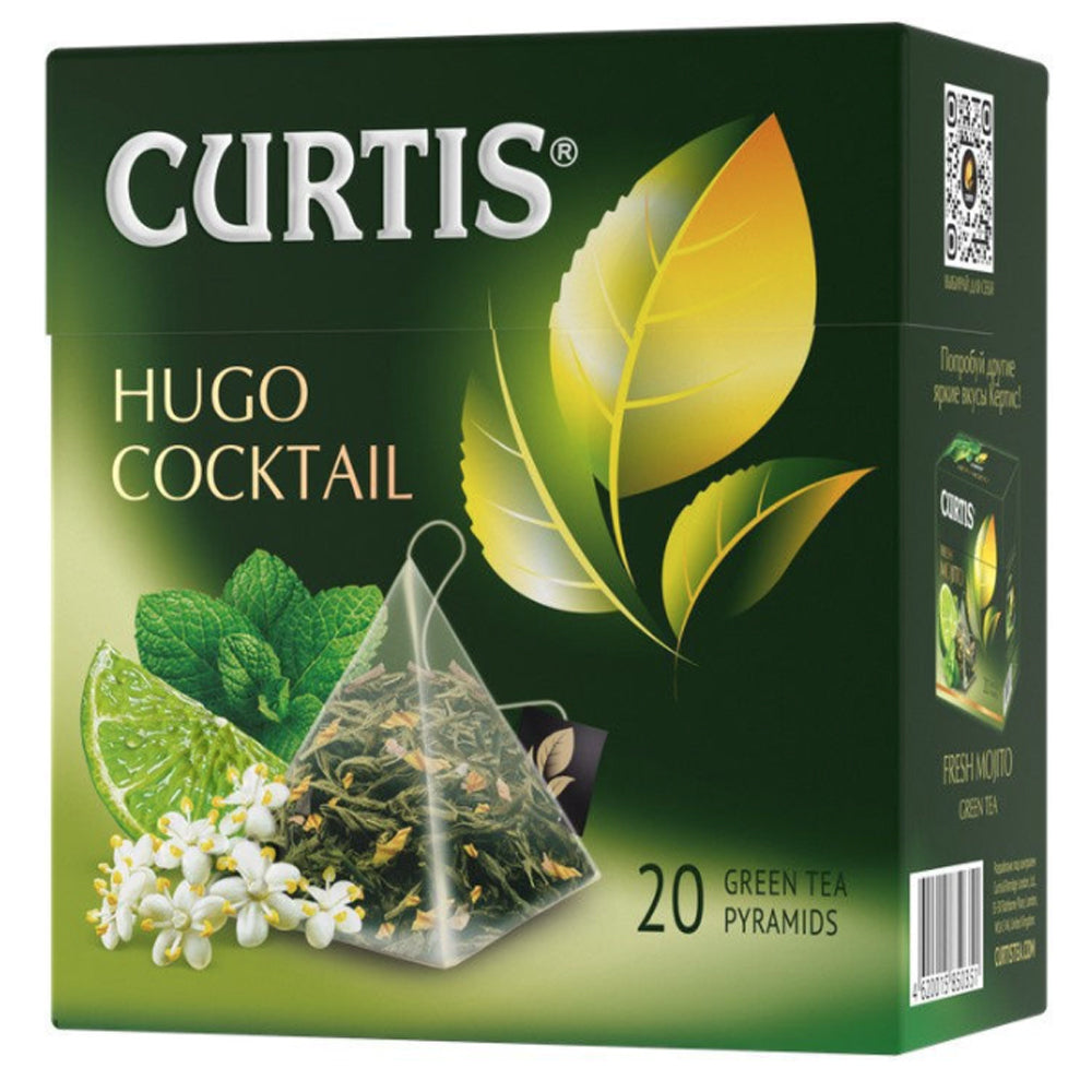 Green Tea Lime & Mint Flavor, Hugo Cocktail, Curtis, 20 pyramids