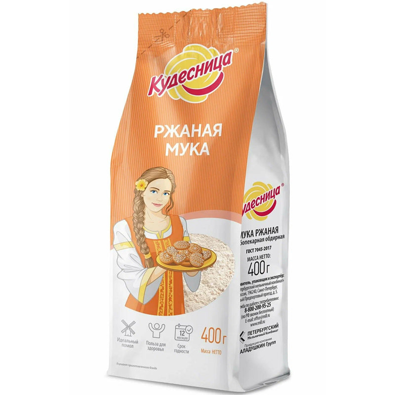 Rye Flour, Kudesnitsa, 400g/ 14.11oz