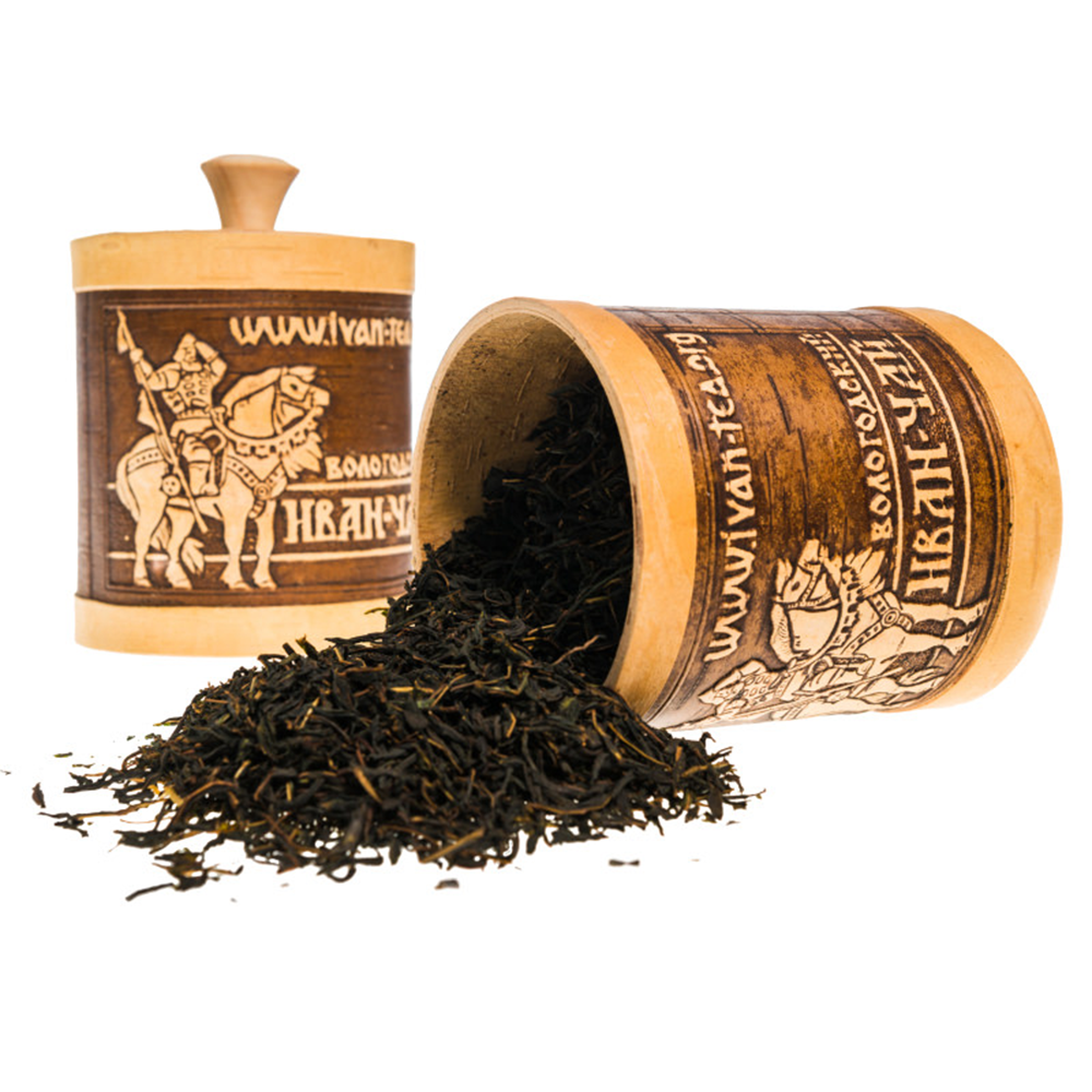 Ivan Tea in a Traditional Birch Bark  Box, 2.47 oz / 100 g