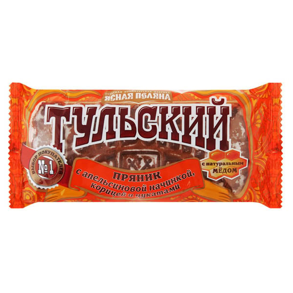 Tula Gingerbread w/Orange and Cinnamon, Yasnaya Polyana, 140 g/ 0.31 lb