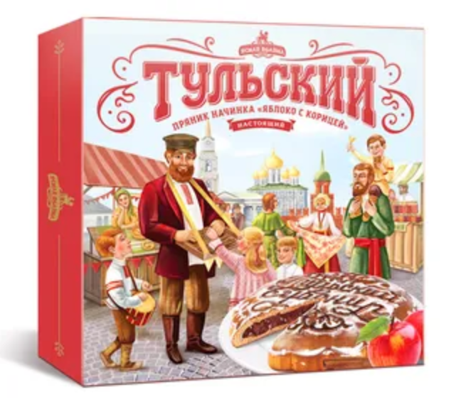 Tula Gingerbread w/Apple and Cinnamon, Gift Box, Yasnaya Polyana, 750 gr/ 1.65 lb