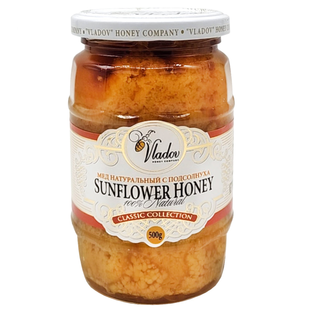 Natural Sunflower Honey, Vladov, 500g/ 17.64 oz