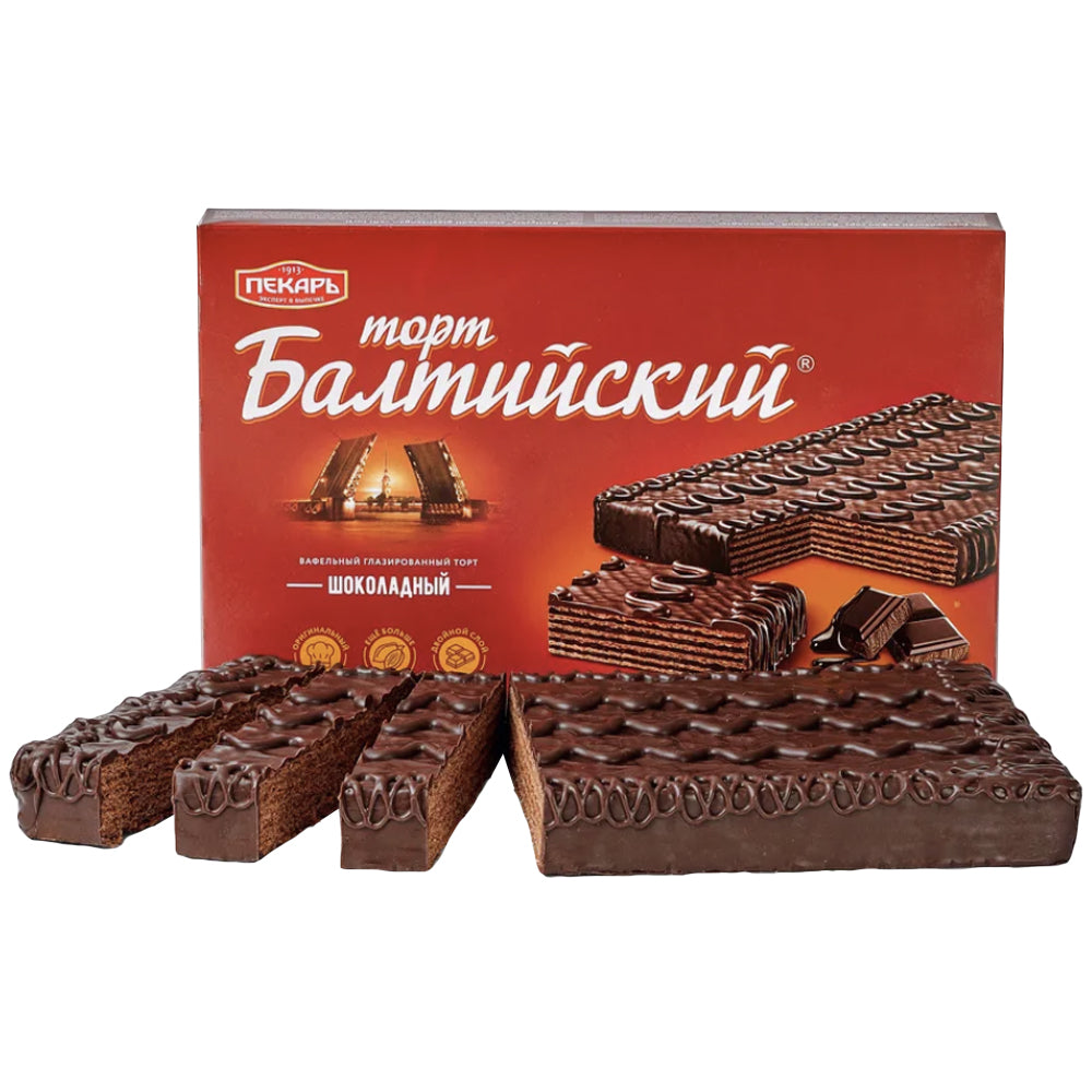 Chocolate Waffle Cake "Baltiysky", Baker, 320g/ 11.29oz