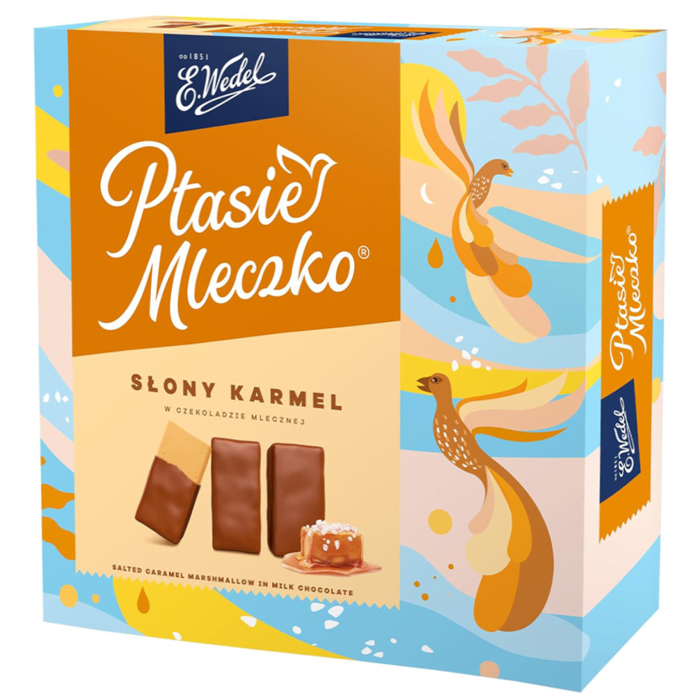 Souffle Candies Salted Caramel Ptasie Mleczko, Wedel, 340g/ 11.99 oz