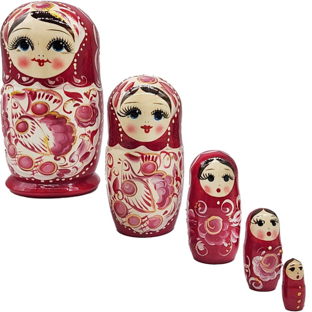 Matryoshka Zhar-Ptitsa, h=17cm, 5 Elements