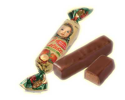 Chocolate Candy "Alenka" with Hazelnut, 0.5 lb / 0.22 kg