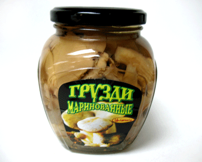 Marinated Oysters Gruzdi Mushrooms (Uniservis), 480gr