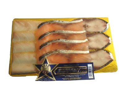 Assortment of Cold Smoked Fish, 3 Types, 8 oz / 0.22 kg